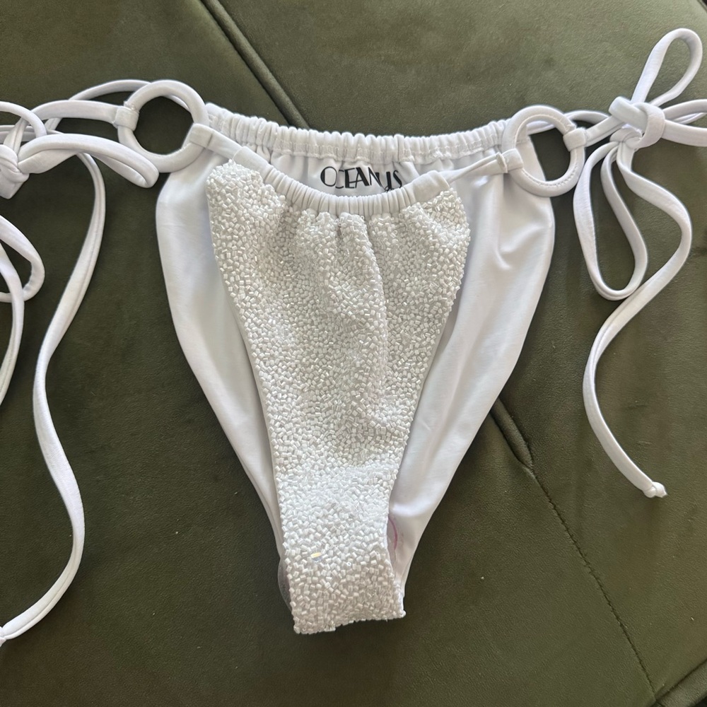 NEW Oceanus Carlotta Bikini Bottoms in White